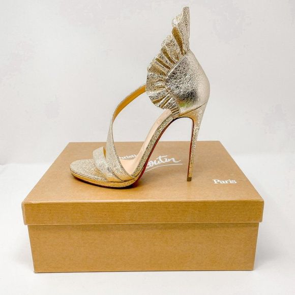 Christian Louboutin Gold Heels - Picture 14 of 16